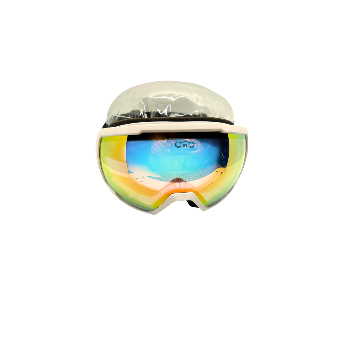 Cinched Ski Goggles- Anti-Fog Spherical White©
