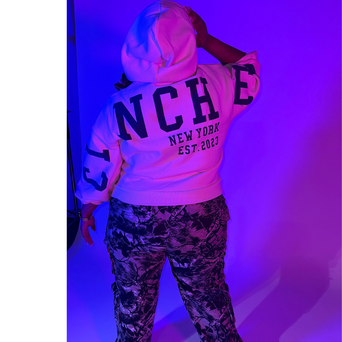 CINCHED Hoodie Cream