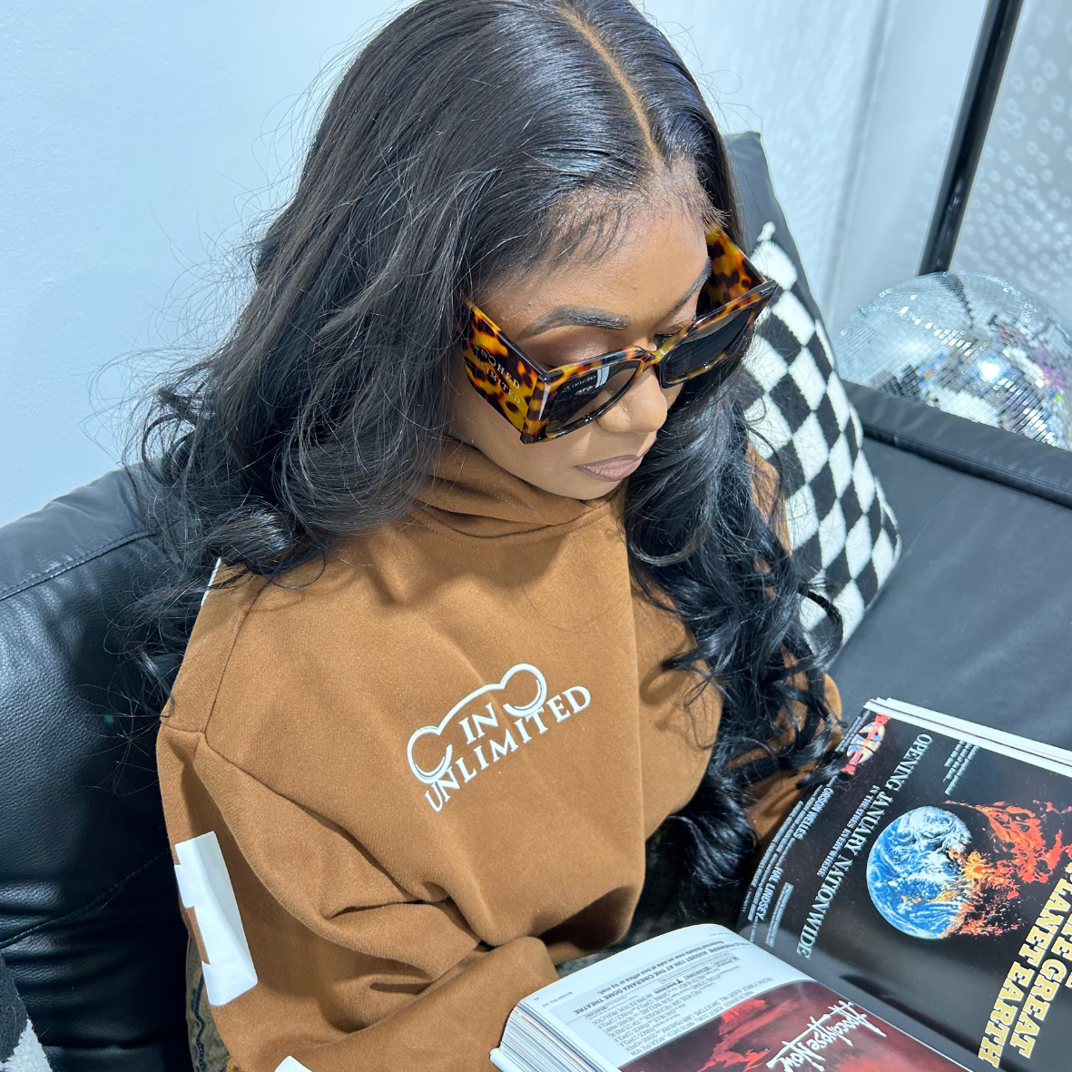 CINCHED Hoodie Brown