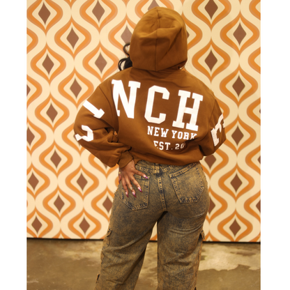 CINCHED Hoodie Brown