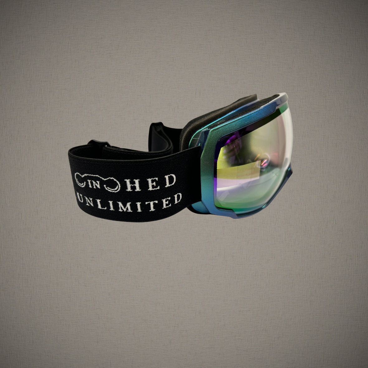 Cinched Ski Goggles- Spherical lens Grey©