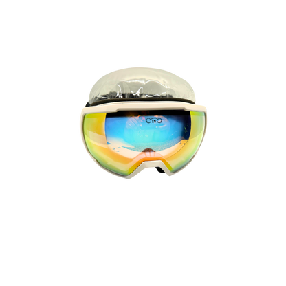 Cinched Ski Goggles- Anti-Fog Spherical White©