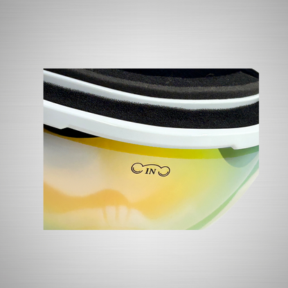 Cinched Ski Goggles- Anti-Fog Spherical White©