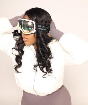 Cinched Ski Goggles- Anti-Fog Spherical White©