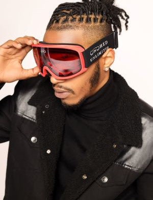 Cinched Ski Goggles-Anti-Fog Spherical Red©
